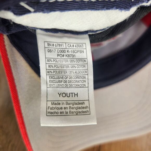 New England Patriots Youth Hat Cap Snapback Blue Red Team Apparel NFL Sport Logo - Picture 11 of 11